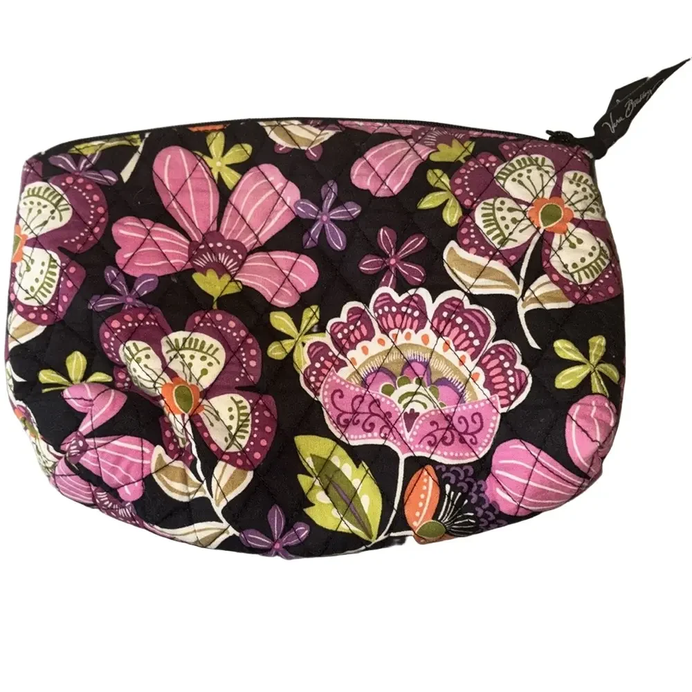 Vera Bradley Floral Quilted Make Up Carrying Case